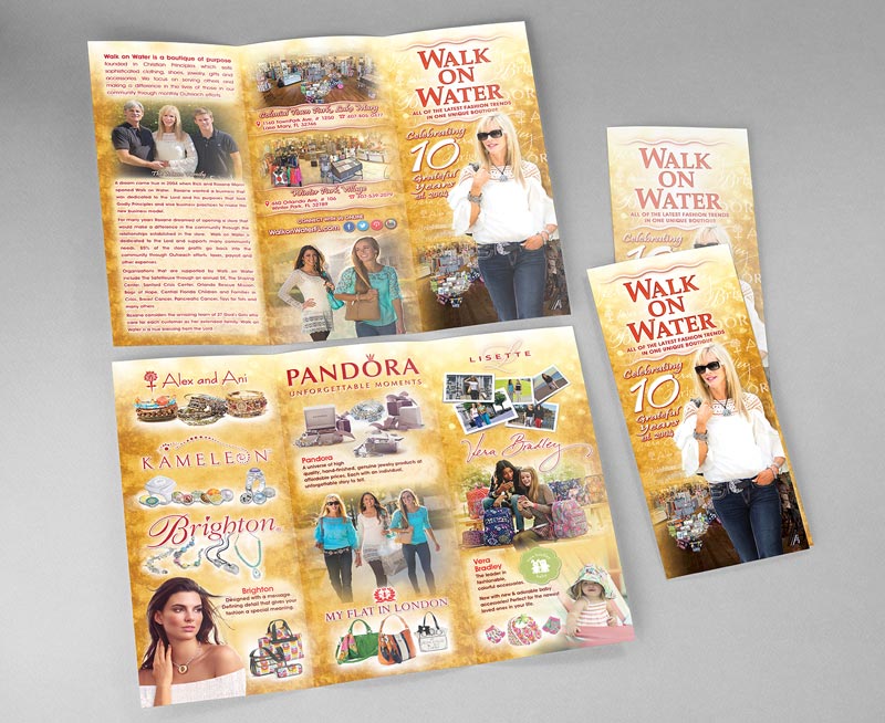 Walk on Water tri-fold brochure