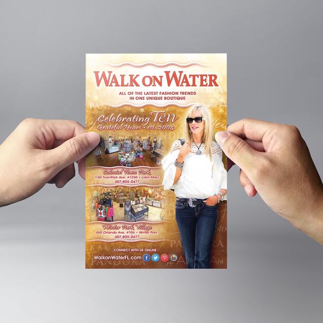 Walk on Water coupon card front